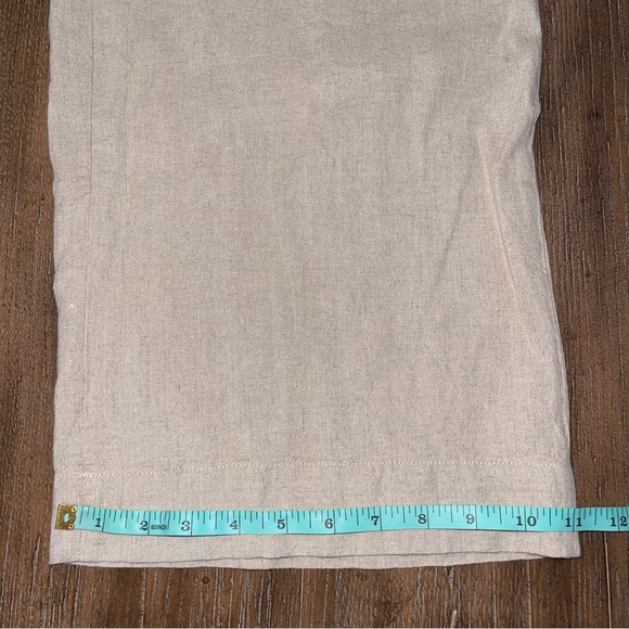 Urban Outfitters Linen Jumpsuit Women’s M Strapless Wide Leg Twist Front - Picture 7 of 12